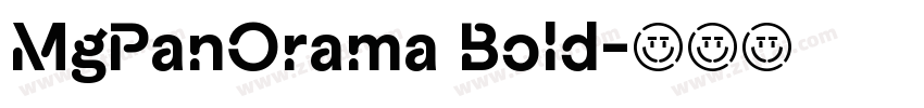 MgPanOrama Bold字体转换